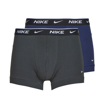 Underwear Men Boxer shorts Nike EVERYDAY COTTON STRETCH X2 Grey / Blue