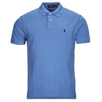 Clothing Men short-sleeved polo shirts Polo Ralph Lauren POLO AJUSTE DROIT EN COTON BASIC MESH Blue