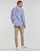 Clothing Men long-sleeved shirts Polo Ralph Lauren CHEMISE COUPE DROITE EN OXFORD Blue / White