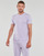 Clothing Men short-sleeved t-shirts Polo Ralph Lauren T-SHIRT AJUSTE EN COTON LOGO CENTRAL Mauve