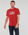 Clothing Men short-sleeved t-shirts Polo Ralph Lauren T-SHIRT AJUSTE EN COTON LOGO POLO RALPH LAUREN Red