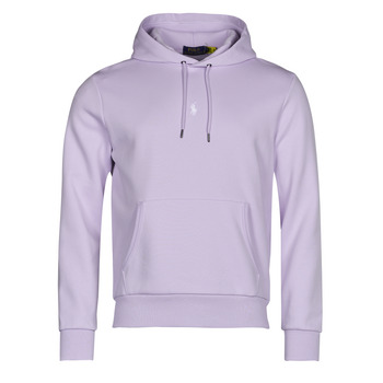 Clothing Men sweaters Polo Ralph Lauren SWEATSHIRT CAPUCHE LOGO CENTRAL EN DOUBLE KNIT TECH Mauve / Flower / Purple