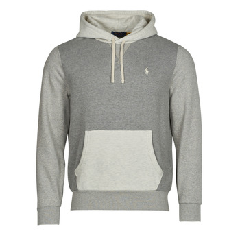 Clothing Men sweaters Polo Ralph Lauren SWEATSHIRT CAPUCHE EN MOLLETON COLOBLOCK Grey / New / Sand / Heather / Multi