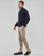 Clothing Men Jackets / Cardigans Polo Ralph Lauren PULL DEMI ZIP EN COTON TEXTURE Marine