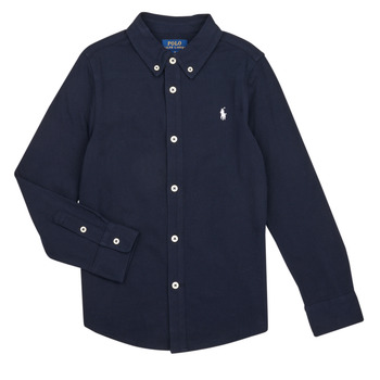 Clothing Boy long-sleeved shirts Polo Ralph Lauren LS FB CS M5-SHIRTS-SPORT SHIRT Marine