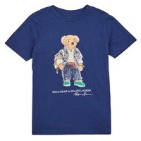 Clothing Children short-sleeved t-shirts Polo Ralph Lauren SS CN-KNIT SHIRTS-T-SHIRT Marine
