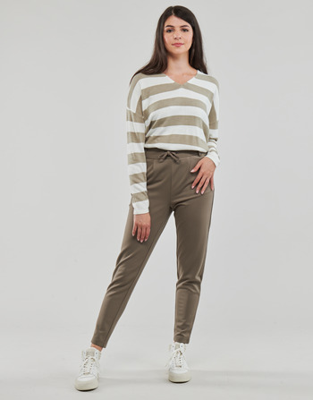 Clothing Women chinos Only ONLPOPTRASH LIFE EASY COL PANT PNT Brown