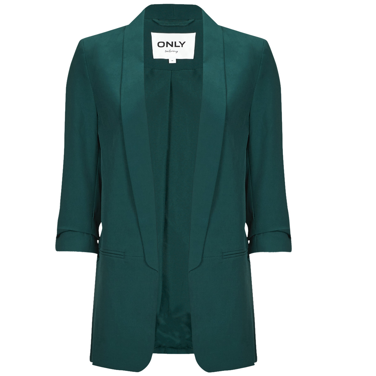 Only ONLELLY 3/4 NET ! Clothing - BLAZER LIFE Spartoo Green - Jackets Women | Blazers delivery Free / TLR