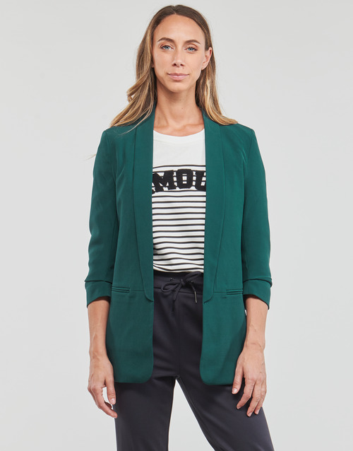 Only ONLELLY 3/4 LIFE BLAZER TLR Green - Free delivery | Spartoo NET ! -  Clothing Jackets / Blazers Women | Kurzblazer