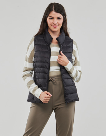 coats - Only - delivery Marine NET Women Clothing ONLNEWCLAIRE | Duffel QUILTED WAISTCOAT Spartoo ! Free