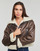 Clothing Women Leather jackets / Imitation le Only ONLBETTY FAUX SUEDE BONDED AVIATOR OTW Brown