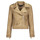 Clothing Women Leather jackets / Imitation le Only ONLSCOOTIE FAUX SUEDE BIKER JACKET OTW Beige