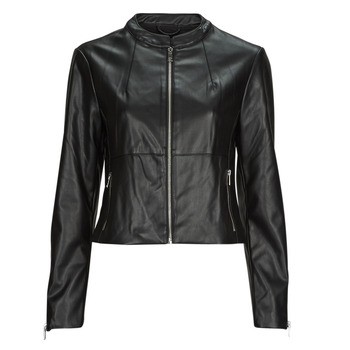 Clothing Women Leather jackets / Imitation le Only ONLVICS FAUX LEATHER JACKET OTW Black
