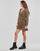Clothing Women Short Dresses Only ONLKACEY FR L/S WRAP DRESS PTM Brown