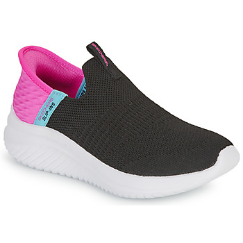 Shoes Girl Slip ons Skechers ULTRA FLEX 3.0 Black / Pink