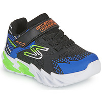 Shoes Boy Low top trainers Skechers FLEX GLOW BOLT Black / Blue / Led