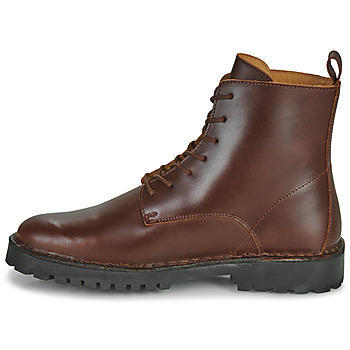 Selected SLHRICKY LEATHER LACE-UP BOOT Brown