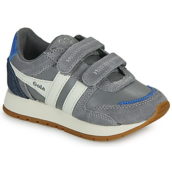 Shoes Children Low top trainers Gola Austin Pure Strap Grey / Blue