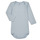 Clothing Boy Sleepsuits Petit Bateau BODY US ML PASTEL PACK X3 Blue / White / Beige
