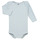 Clothing Children Sleepsuits Petit Bateau BODY US ML LOVSCOTCH PACK X3 Marine / Beige / White