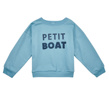 Clothing Boy sweaters Petit Bateau LOGO Blue