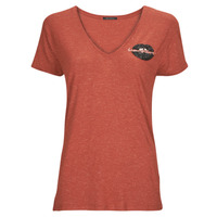 Clothing Women short-sleeved t-shirts Ikks BX10385 Red
