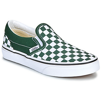 Shoes Children Slip ons Vans UY Classic Slip-On Green / White