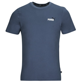 Clothing Men short-sleeved t-shirts Puma ESS  2 COL SMALL LOGO TEE Marine