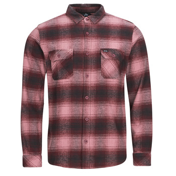 Clothing Men long-sleeved shirts Rip Curl COUNT FLANNEL SHIRT Pink / Bordeaux