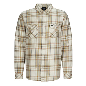 Clothing Men long-sleeved shirts Rip Curl GRIFFIN FLANNEL SHIRT Beige