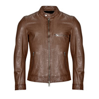 Clothing Men Leather jackets / Imitation le Oakwood BOBBY Cognac