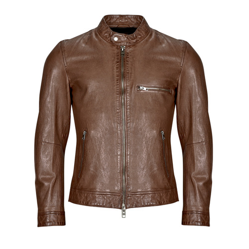 Clothing Men Leather jackets / Imitation le Oakwood BOBBY Cognac