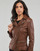 Clothing Women Leather jackets / Imitation le Oakwood VIDEO Chocolate
