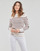 Clothing Women jumpers Armor Lux PULL MARIN BRIAC White / Brown