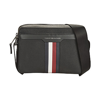 Bags Men Pouches / Clutches Tommy Hilfiger TH COATED CANVAS COMPUTER BAG Black