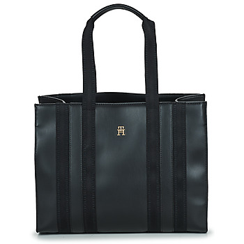 Bags Women Shopper bags Tommy Hilfiger TH IDENTITY MED TOTE Black