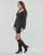 Clothing Women Short Dresses Guess LS BOAT NK CECILIA DRESS Black