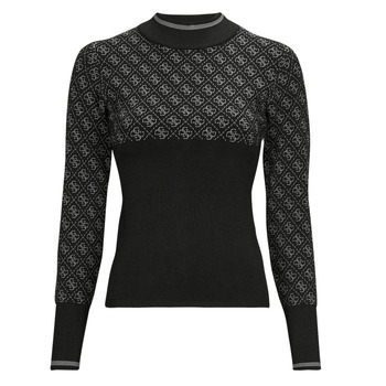 Clothing Women jumpers Guess LISE 4G LS SWTR Black