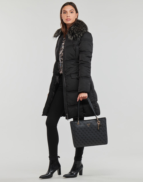 Guess MATHILDE JACKET Black - Free delivery  Spartoo NET ! - Clothing  Duffel coats Women USD/$208.80