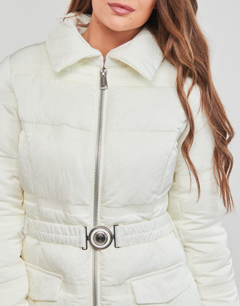 Guess MARISOL LONG BELTED JACKET White