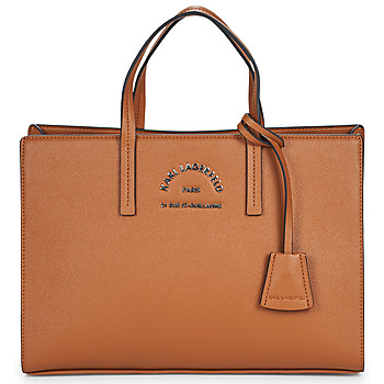 Bags Women Handbags Karl Lagerfeld RSG METAL MD TOP HANDLE Cognac