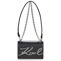 Bags Women Shoulder bags Karl Lagerfeld K/SIGNATURE SM SHOULDERBAG Black / Silver