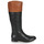 Shoes Women Boots Lauren Ralph Lauren JUSTINE-BOOTS-TALL BOOT Black / Cognac