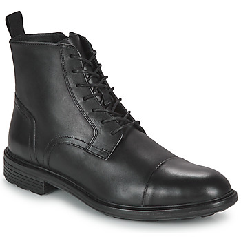 Shoes Men Mid boots Geox U WALK PLEASURE Black
