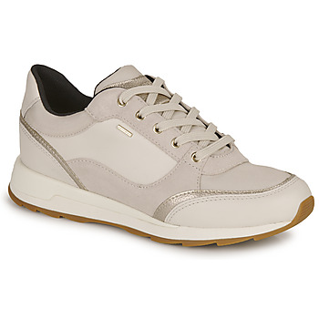 Shoes Women Low top trainers Geox D NEW ANEKO B ABX Beige / White