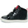 Shoes Girl High top trainers Geox B KILWI GIRL D Black / Red