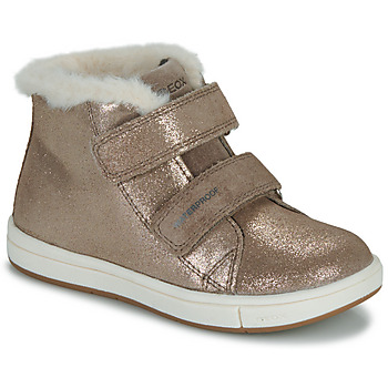 Shoes Girl High top trainers Geox B TROTTOLA GIRL WPF Gold