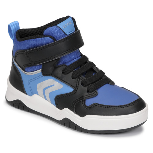 Shoes Boy High top trainers Geox J PERTH BOY G Blue / Black