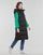 Clothing Women Duffel coats Superdry LONGLINE HOODED PUFFER GILET Black