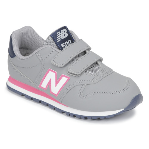 Shoes Girl Low top trainers New Balance 500 Grey / Pink / Marine